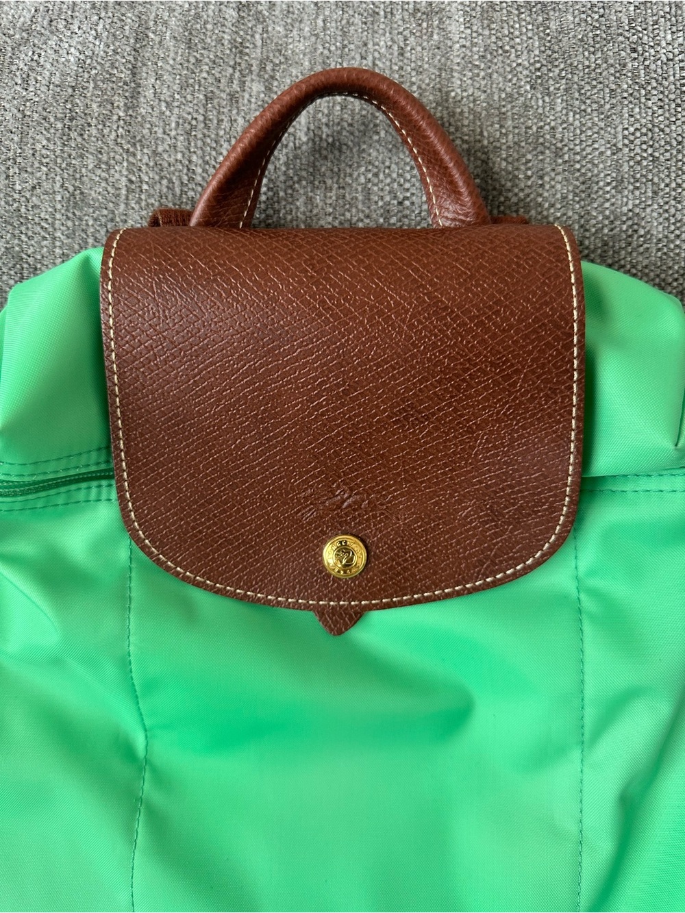 Longchamp Light Green Backpack - Picture 2 of 6